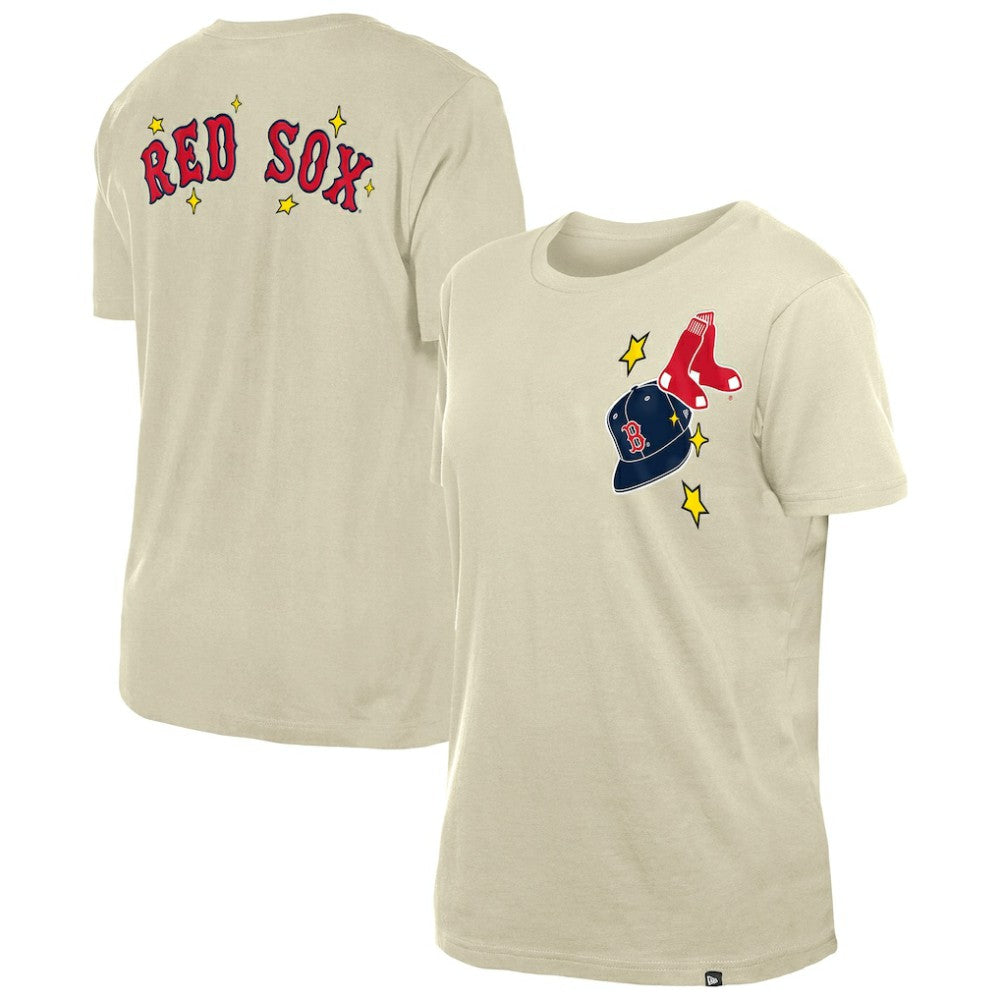 Boston Red Sox New Era Women's Stars & Cap T-Shirt Outlet