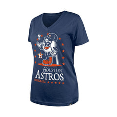 Houston Astros New Era Women's Little Miss 2 V-Neck T-Shirt Outlet