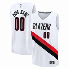Fanatics Portland Trail Blazers Fast Break Replica Custom Jersey Association Edition White