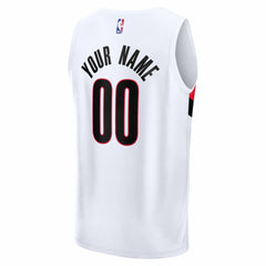 Fanatics Portland Trail Blazers Fast Break Replica Custom Jersey Association Edition White
