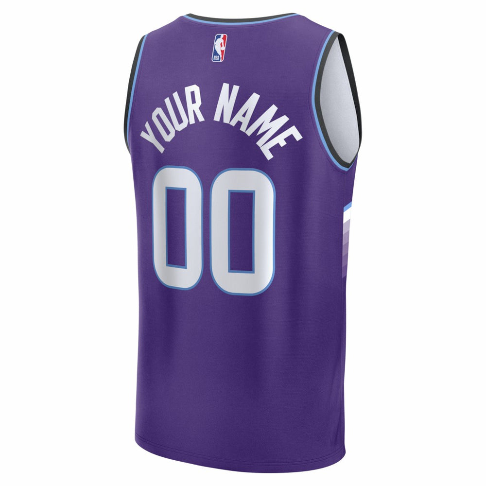 Fanatics Utah Jazz Youth Fast Break Replica Custom Jersey Icon Edition