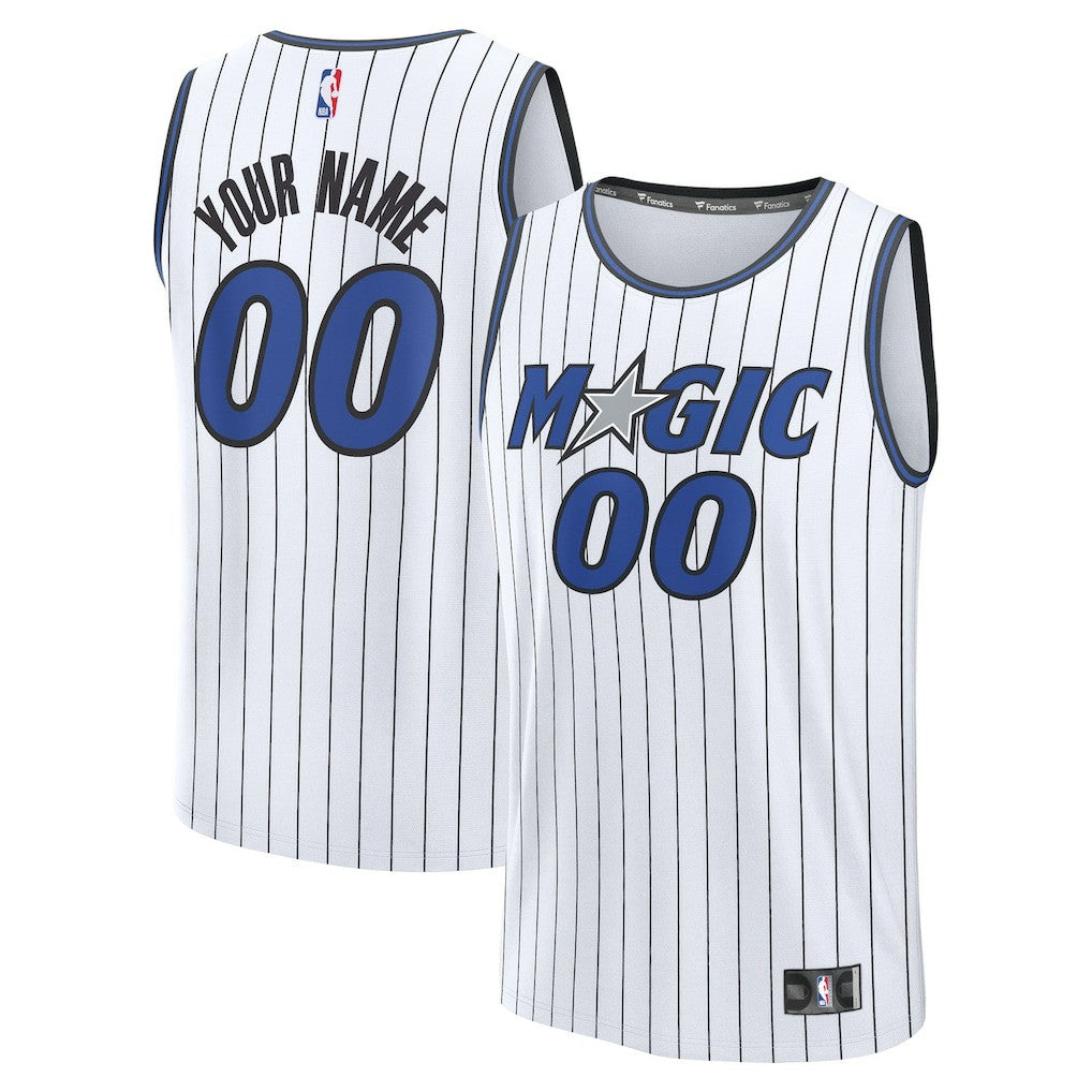 Fanatics Orlando Magic Youth Fast Break Replica Custom Jersey Association Edition White