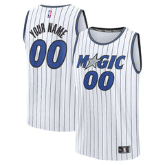 Fanatics Orlando Magic Youth Fast Break Replica Custom Jersey Association Edition White