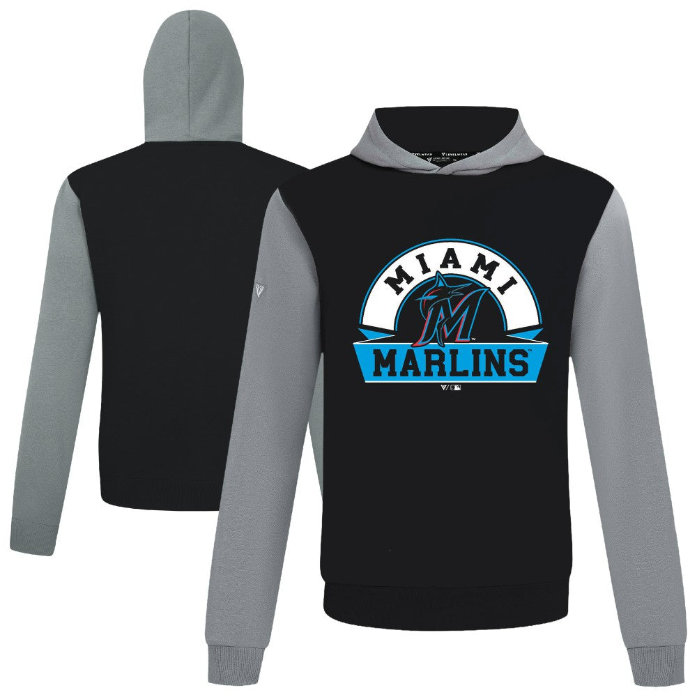 Miami Marlins Levelwear Throwback Ultimate Banner Arch Hoodie Online