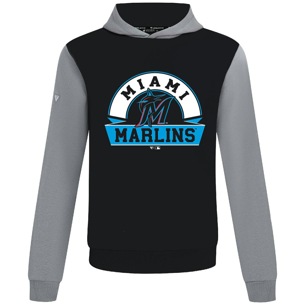 Miami Marlins Levelwear Throwback Ultimate Banner Arch Hoodie Online