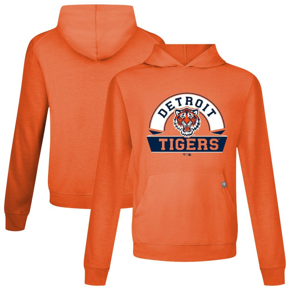 Detroit Tigers Levelwear Relay Banner Arch Pullover Hoodie Outlet