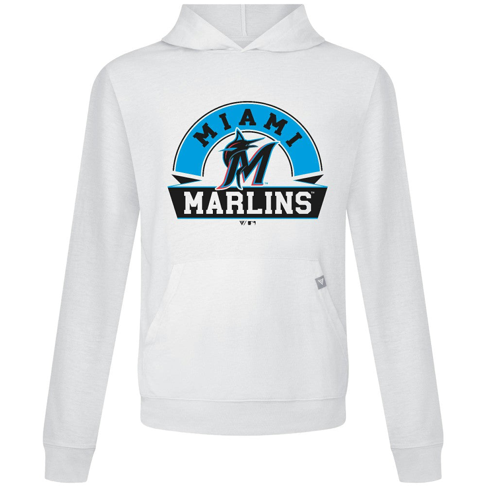 Miami Marlins Levelwear Relay Banner Arch Pullover Hoodie Outlet