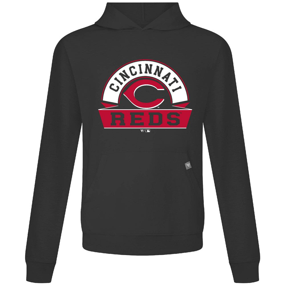 Cincinnati Reds Levelwear Relay Banner Arch Pullover Hoodie Outlet