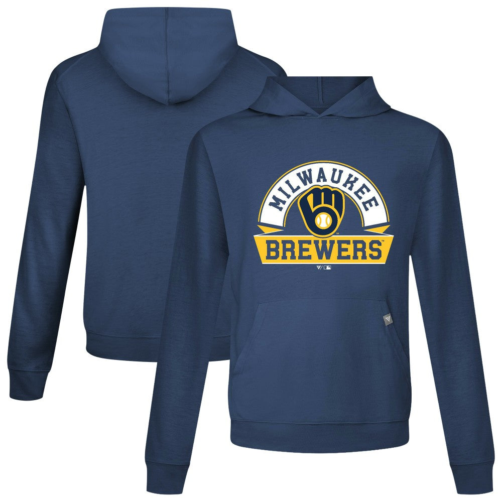 Milwaukee Brewers Levelwear Relay Banner Arch Pullover Hoodie Sale