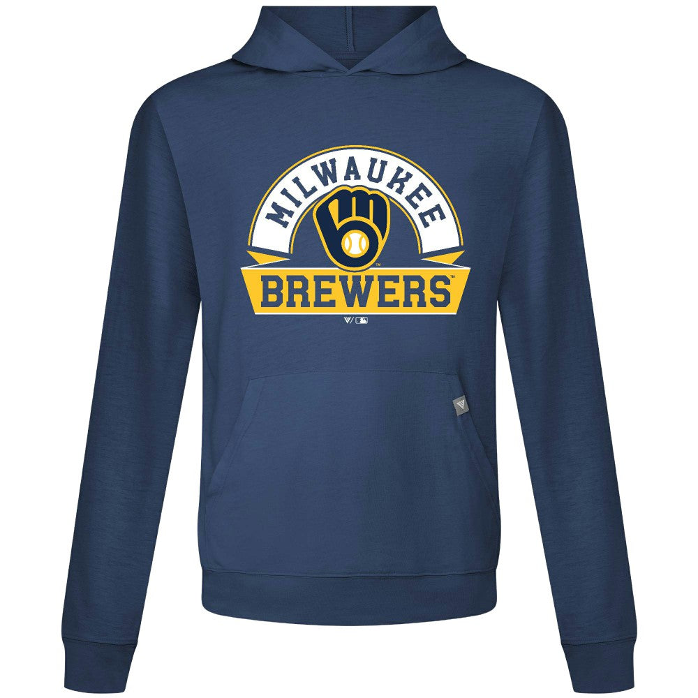 Milwaukee Brewers Levelwear Relay Banner Arch Pullover Hoodie Sale