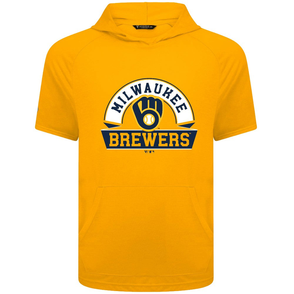 Milwaukee Brewers Levelwear Phase Banner Arch Hoodie T-Shirt Discount