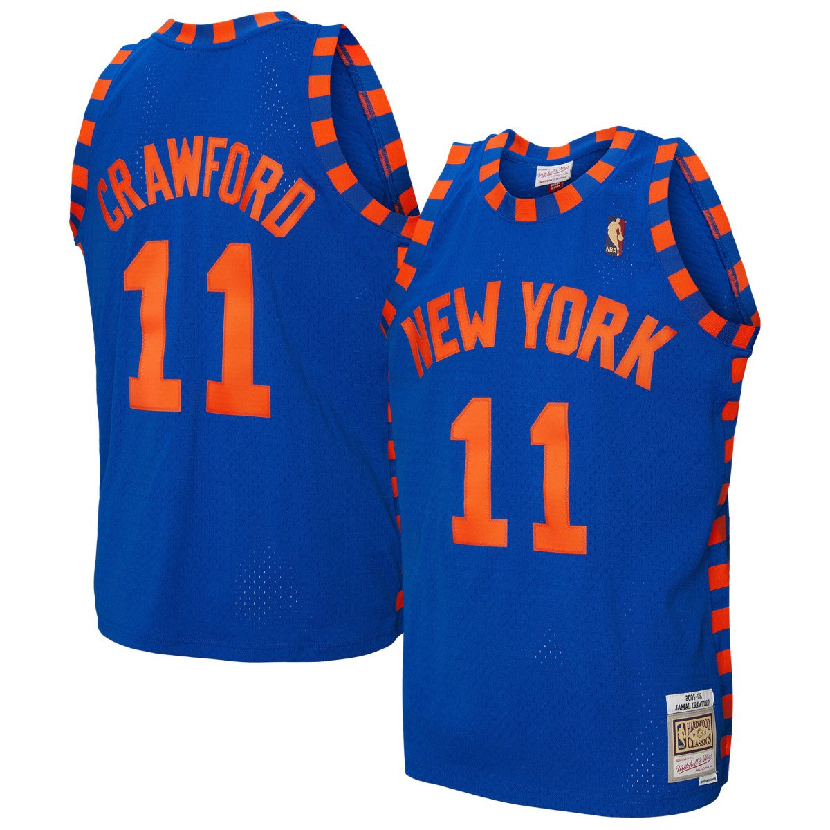 Mitchell & Ness Jamal Crawford New York Knicks 2005/06 Hardwood Classics Swingman Jersey Blue