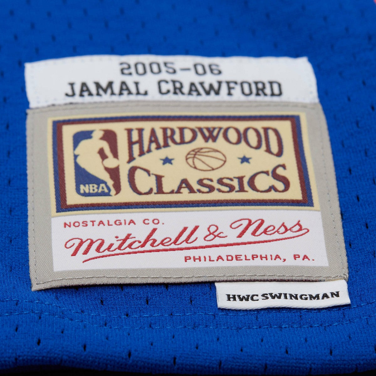 Mitchell & Ness Jamal Crawford New York Knicks 2005/06 Hardwood Classics Swingman Jersey Blue