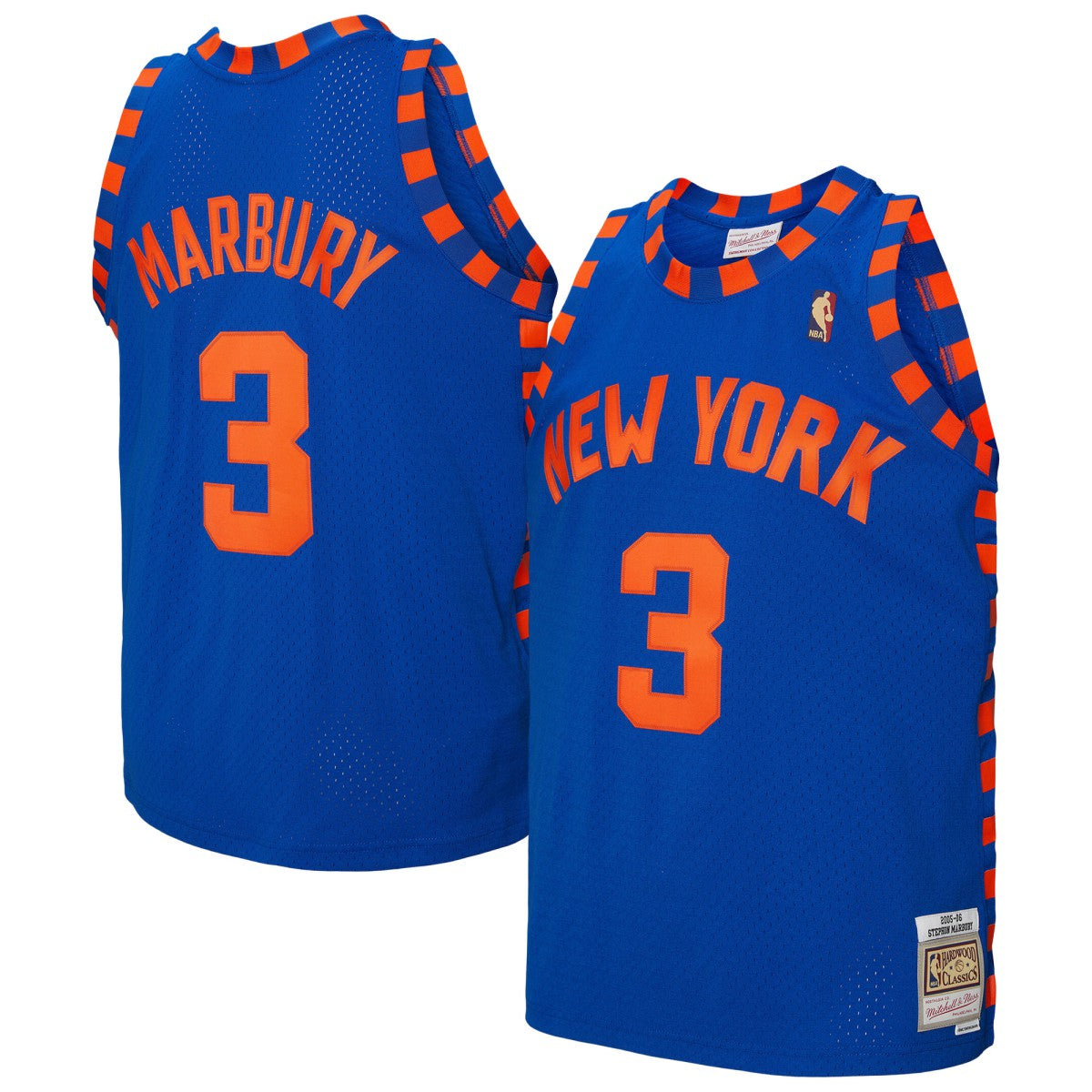 Mitchell & Ness Stephon Marbury New York Knicks 2005/06 Hardwood Classics Swingman Jersey Blue