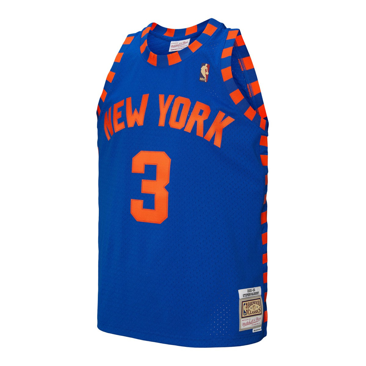 Mitchell & Ness Stephon Marbury New York Knicks 2005/06 Hardwood Classics Swingman Jersey Blue