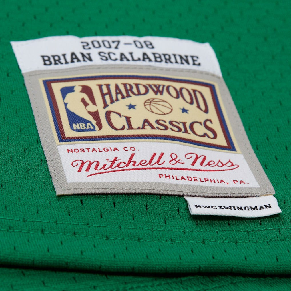 Mitchell & Ness Brian Scalabrine Boston Celtics 2007/08 Hardwood Classics Swingman Jersey Kelly Green