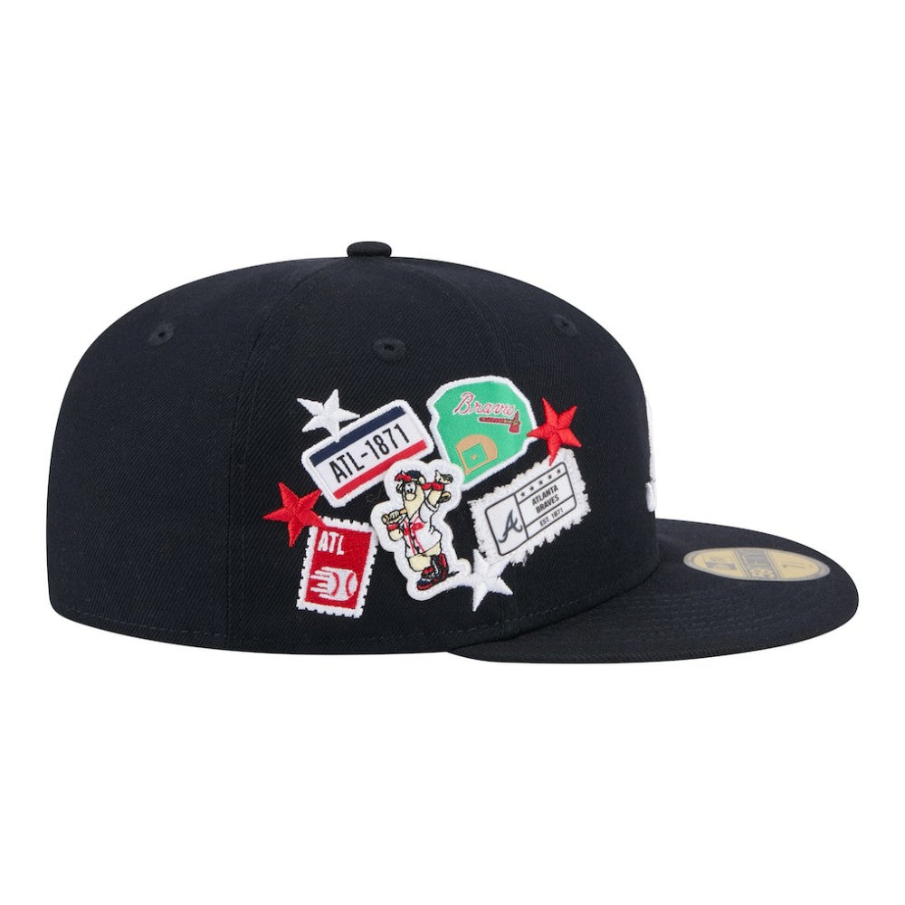 Atlanta Braves New Era City Patch 59FIFTY Fitted Hat Sale