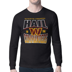 Washington Commanders Starter Comic Style Slogan Long Sleeve T-Shirt - Black - NFL