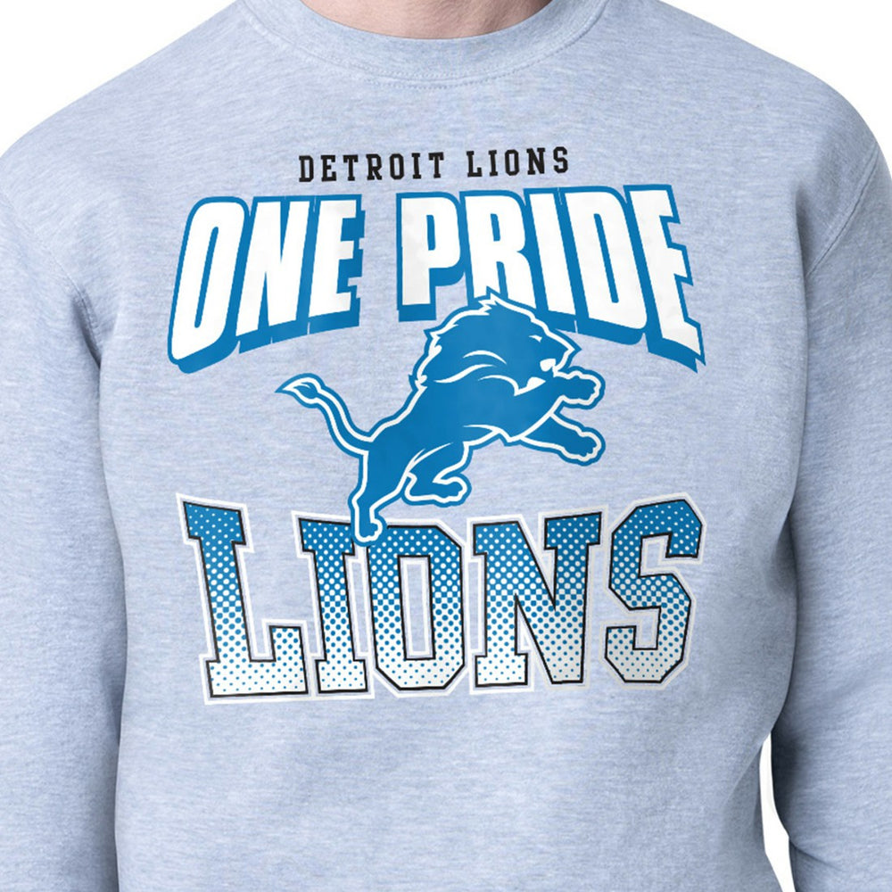 Detroit Lions Starter Comic Style Sweatshirt - Gray - NFL