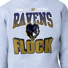 Baltimore Ravens Starter Comic Style Sweatshirt - Gray - NFL
