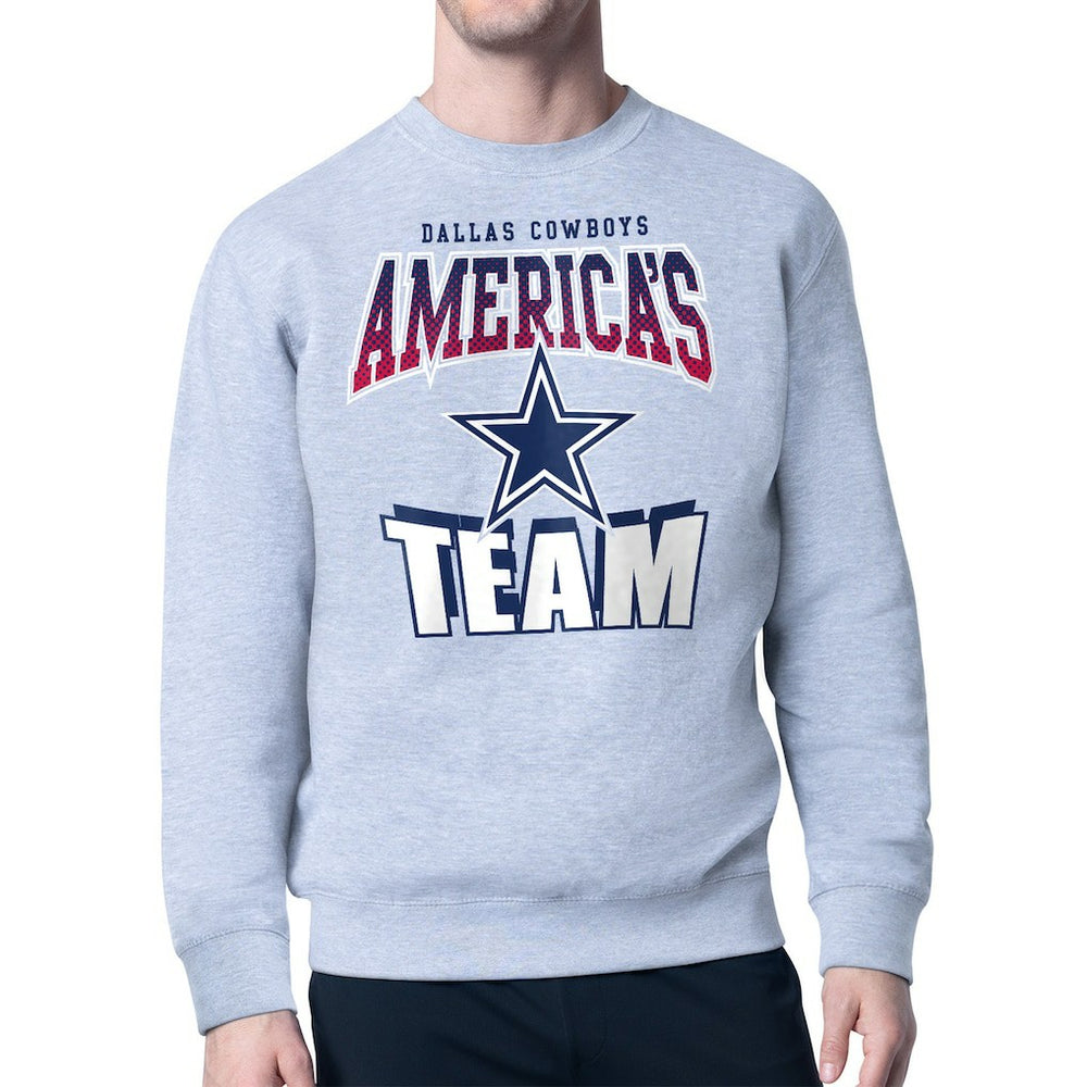 Dallas Cowboys Starter Comic Style Sweatshirt - Gray - NFL