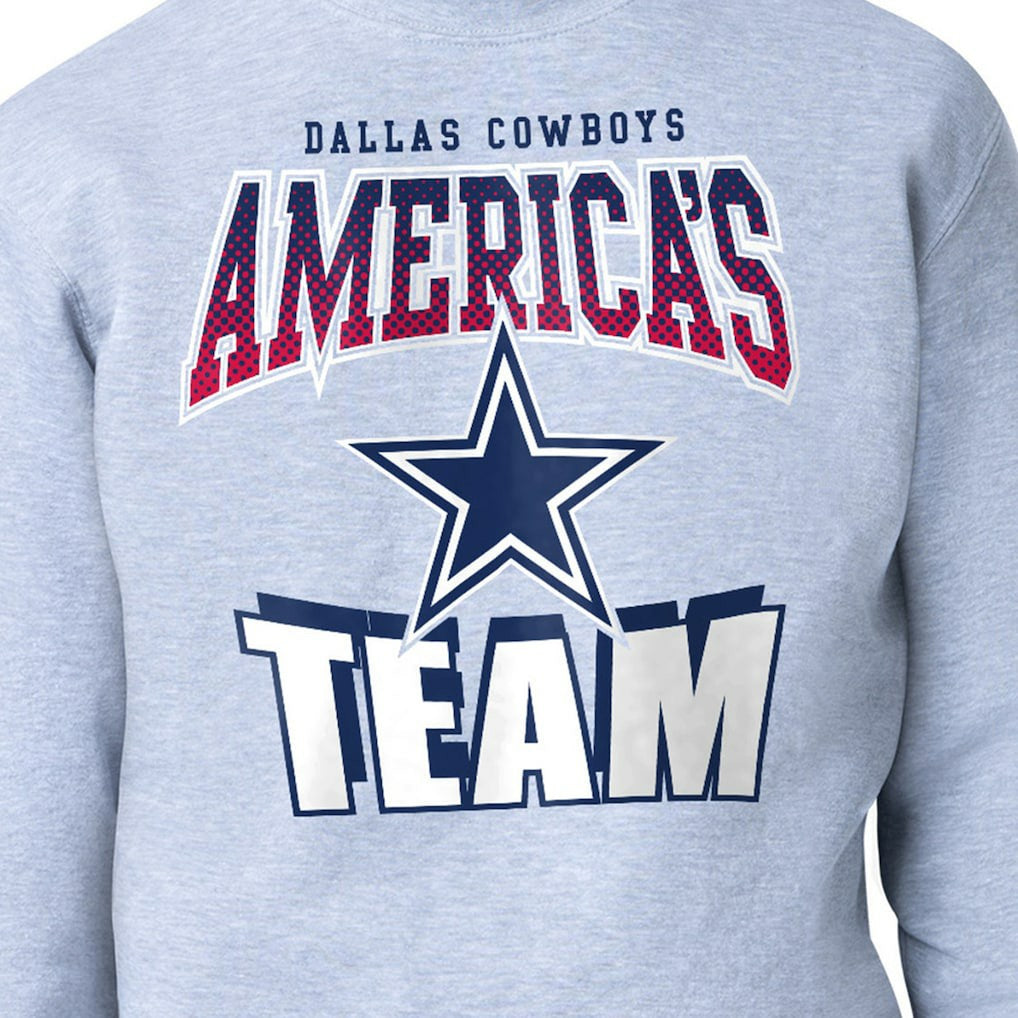 Dallas Cowboys Starter Comic Style Sweatshirt - Gray - NFL