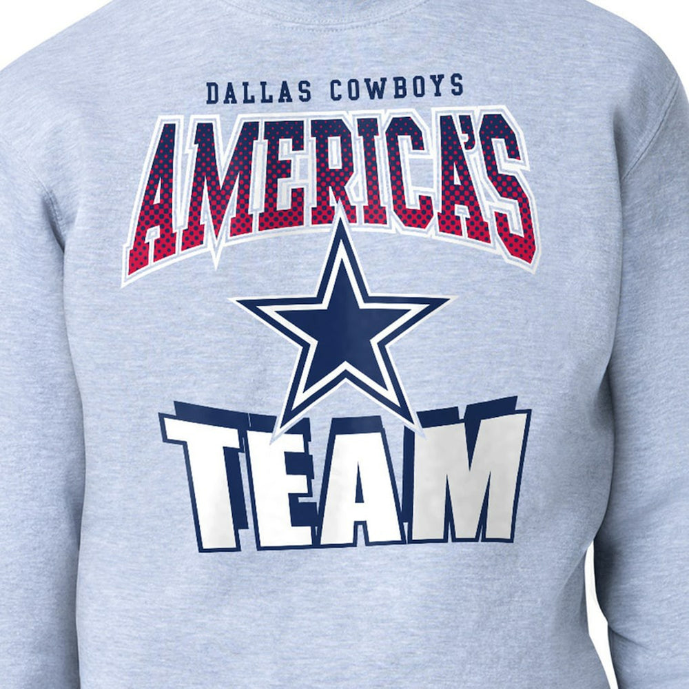 Dallas Cowboys Starter Comic Style Sweatshirt - Gray - NFL
