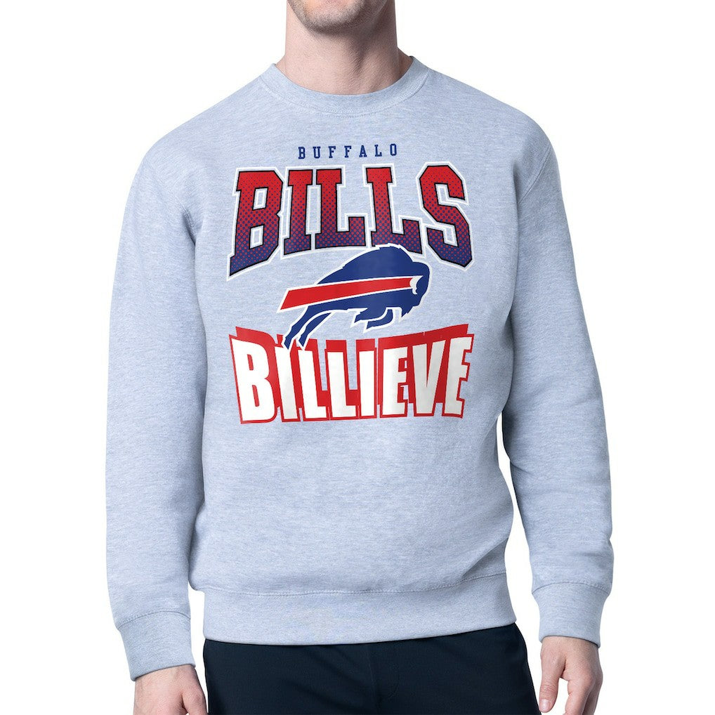 Buffalo Bills Starter Comic Style Sweatshirt - Gray - NFL