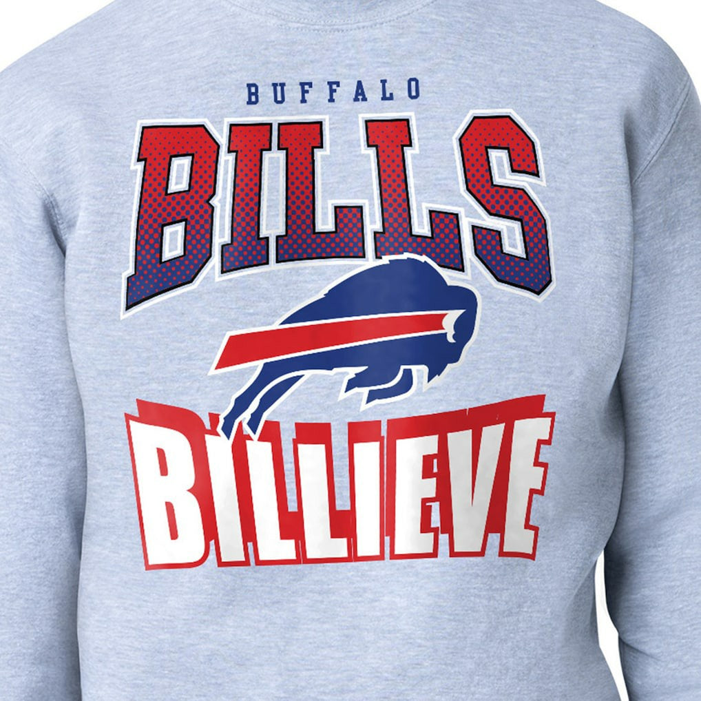 Buffalo Bills Starter Comic Style Sweatshirt - Gray - NFL