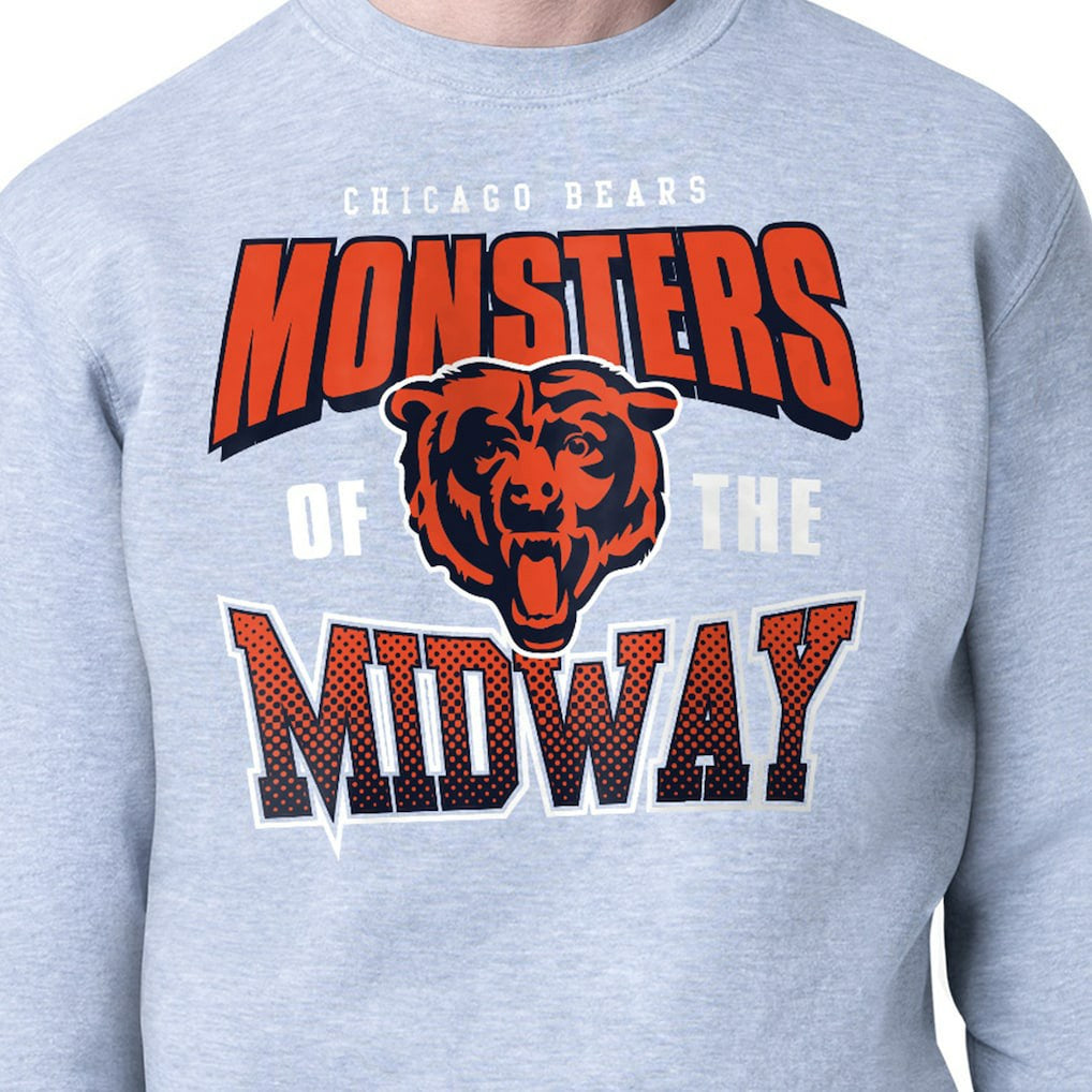Chicago Bears Starter Comic Style Sweatshirt - Gray - NFL