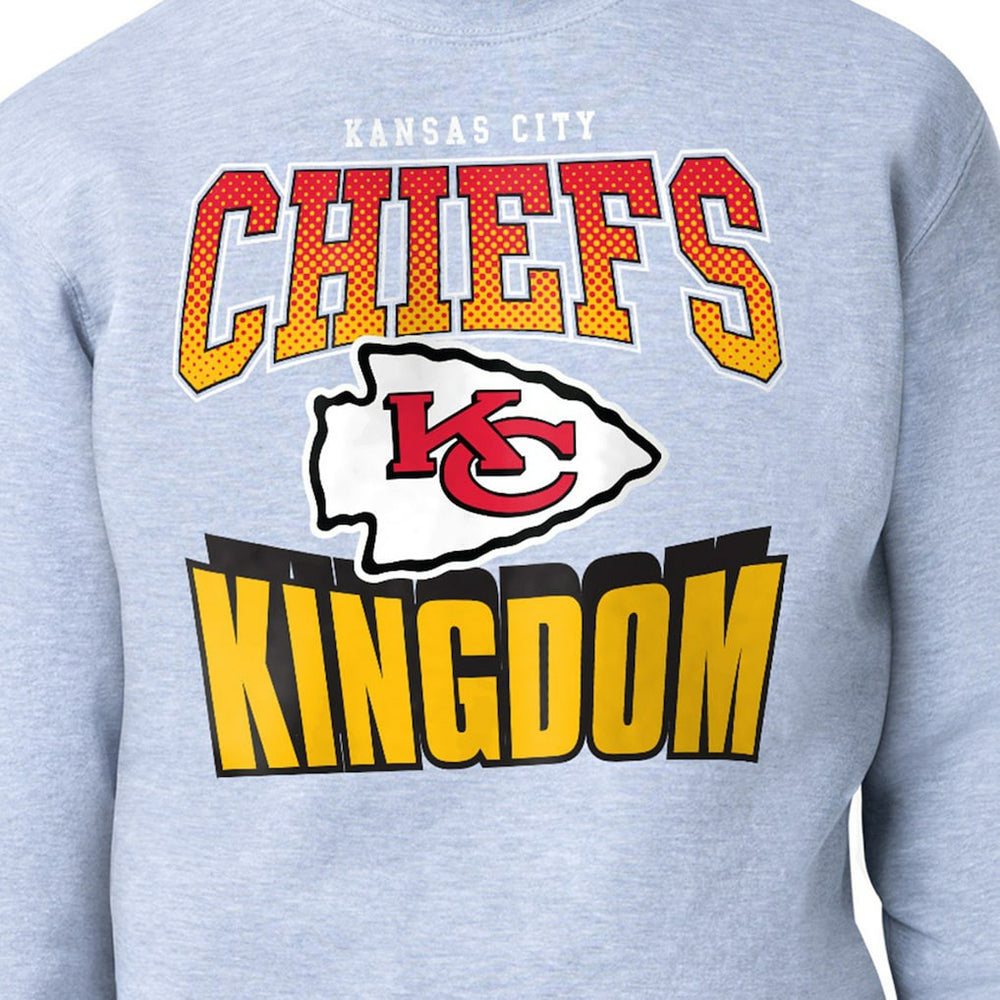 Kansas City Chiefs Starter Comic Style Sweatshirt - Gray - NFL