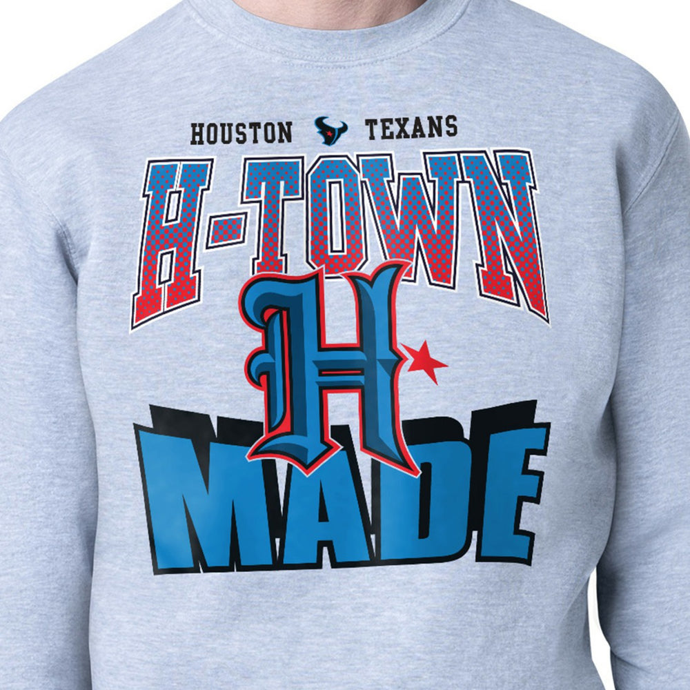 Houston Texans Starter Comic Style Sweatshirt - Gray - NFL