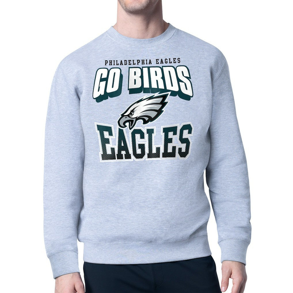 Philadelphia Eagles Starter Comic Style Sweatshirt - Gray - NFL