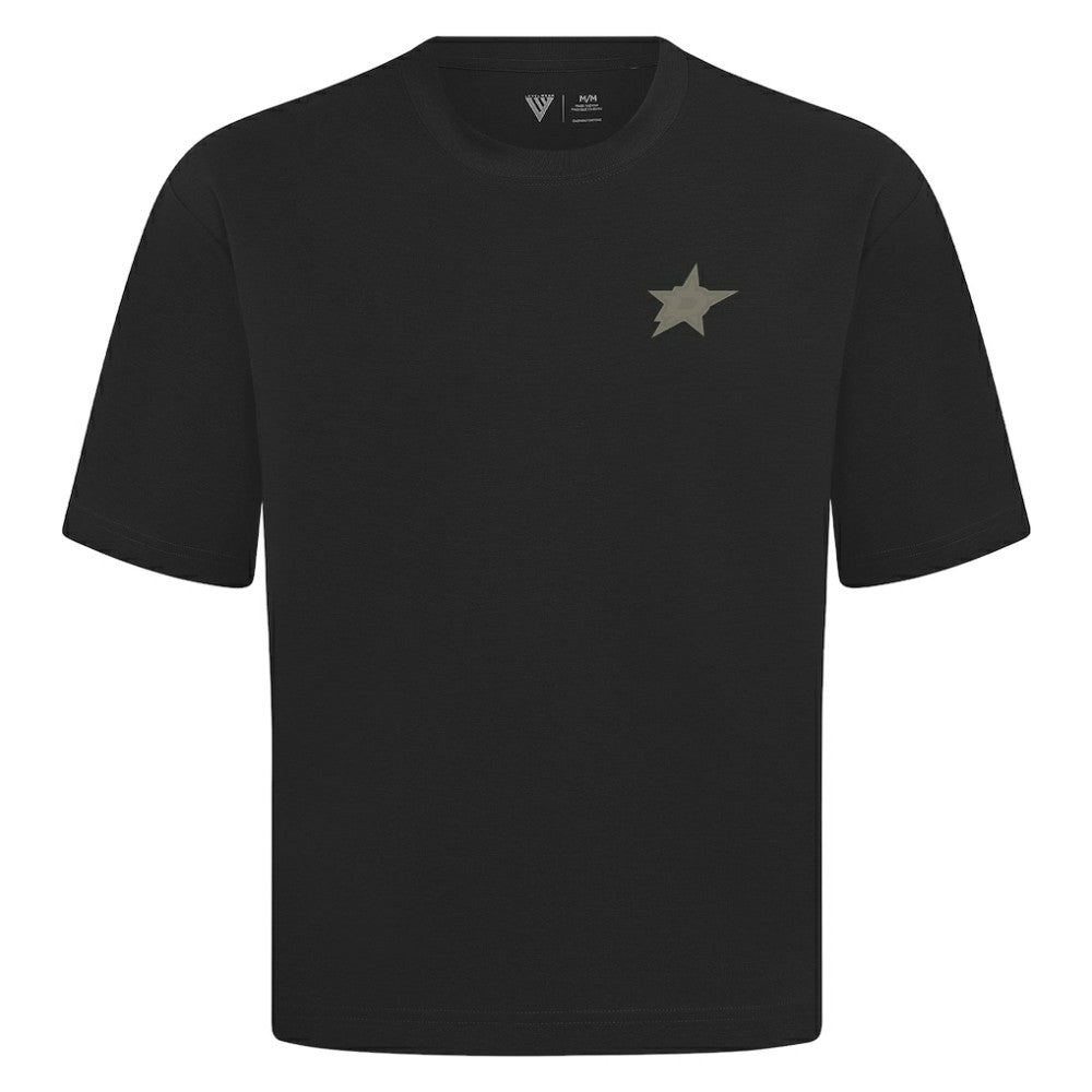 Dallas Stars Levelwear Copper Oversized Luxe Signature Knit T-Shirt - Black | NHL near me