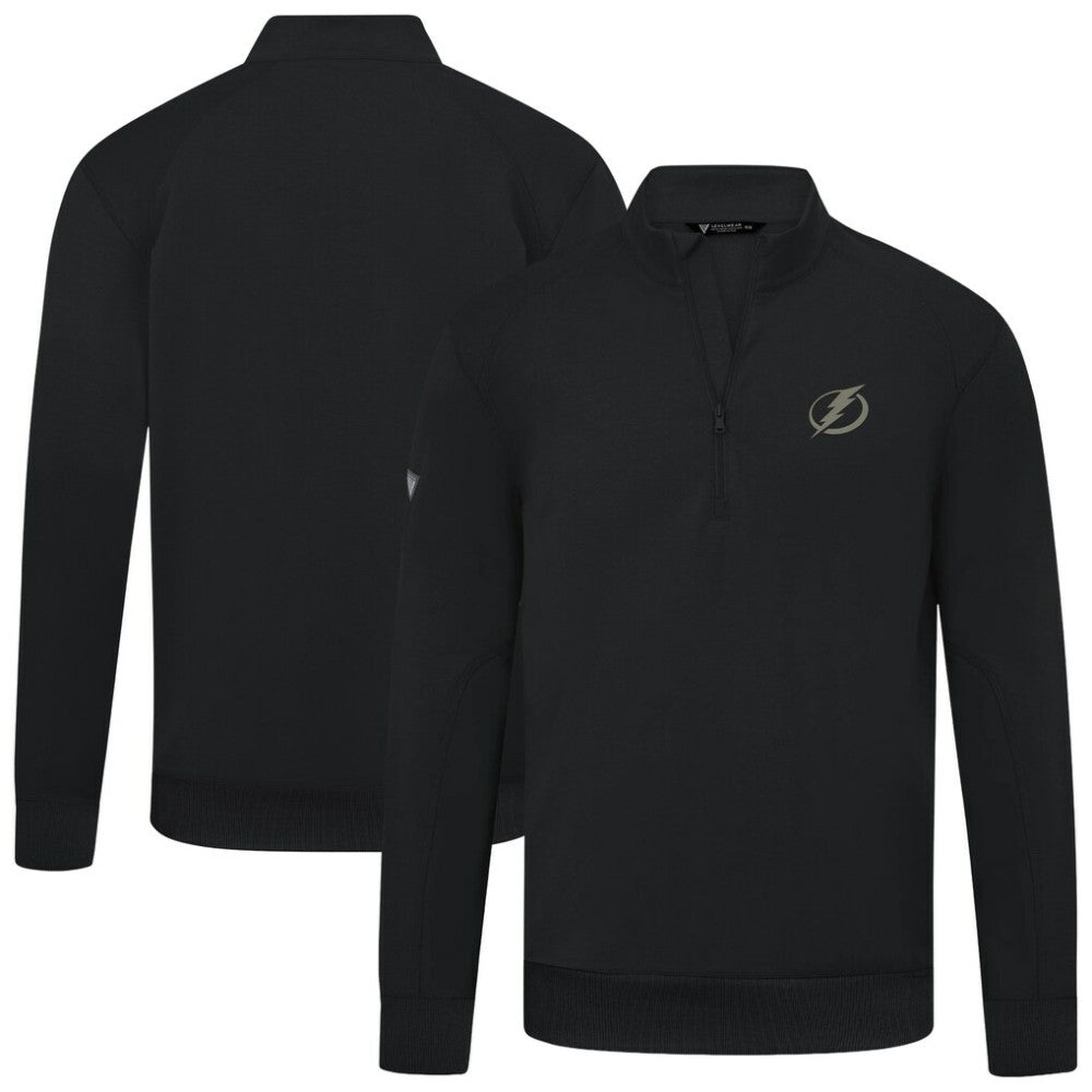Tampa Bay Lightning Levelwear Copper Upright Quarter-Zip Pullover - Black | NHL sale
