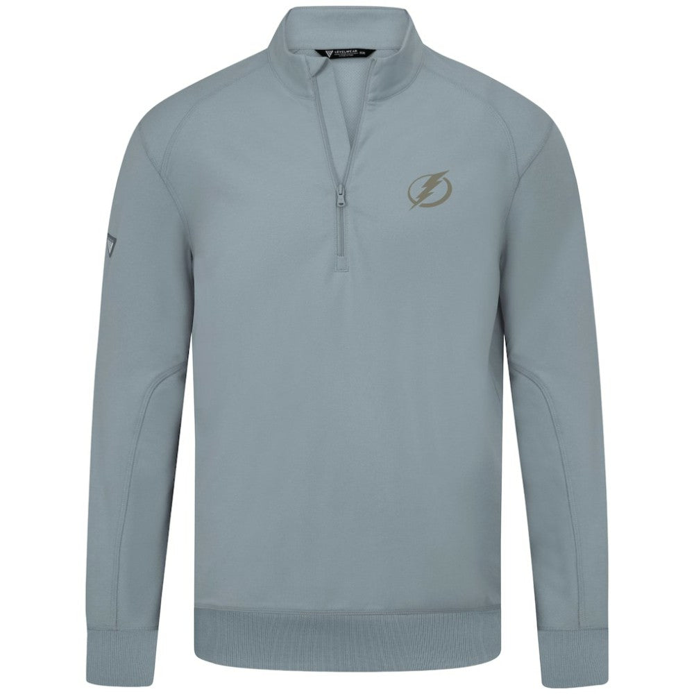 Tampa Bay Lightning Levelwear Copper Upright Quarter-Zip Pullover - Gray | NHL sale