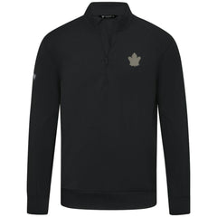 Toronto Maple Leafs Levelwear Copper Upright Quarter-Zip Pullover - Black | NHL online