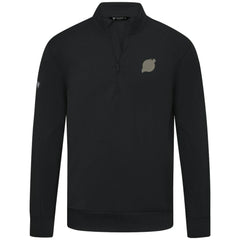New Jersey Devils Levelwear Copper Upright Quarter-Zip Pullover - Black | NHL Lifestyle