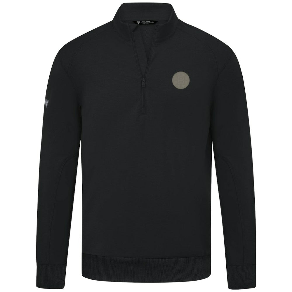 Boston Bruins Levelwear Copper Upright Quarter-Zip Pullover - Black | NHL near me