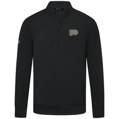 Philadelphia Flyers Levelwear Copper Upright Quarter-Zip Pullover - Black | NHL discount