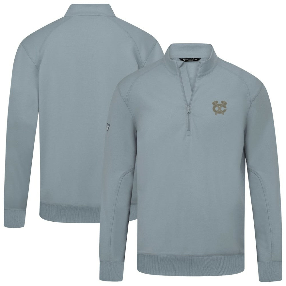 Chicago Blackhawks Levelwear Copper Upright Quarter-Zip Pullover - Gray | NHL sale