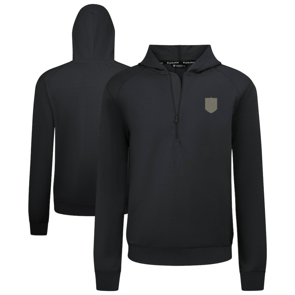 Vegas Golden Knights Levelwear Technic Quarter-Zip Pullover Hoodie - Black | NHL on sale
