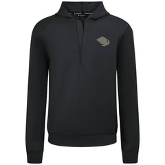 Utah Mammoth Levelwear Technic Quarter-Zip Pullover Hoodie - Black | NHL Lifestyle