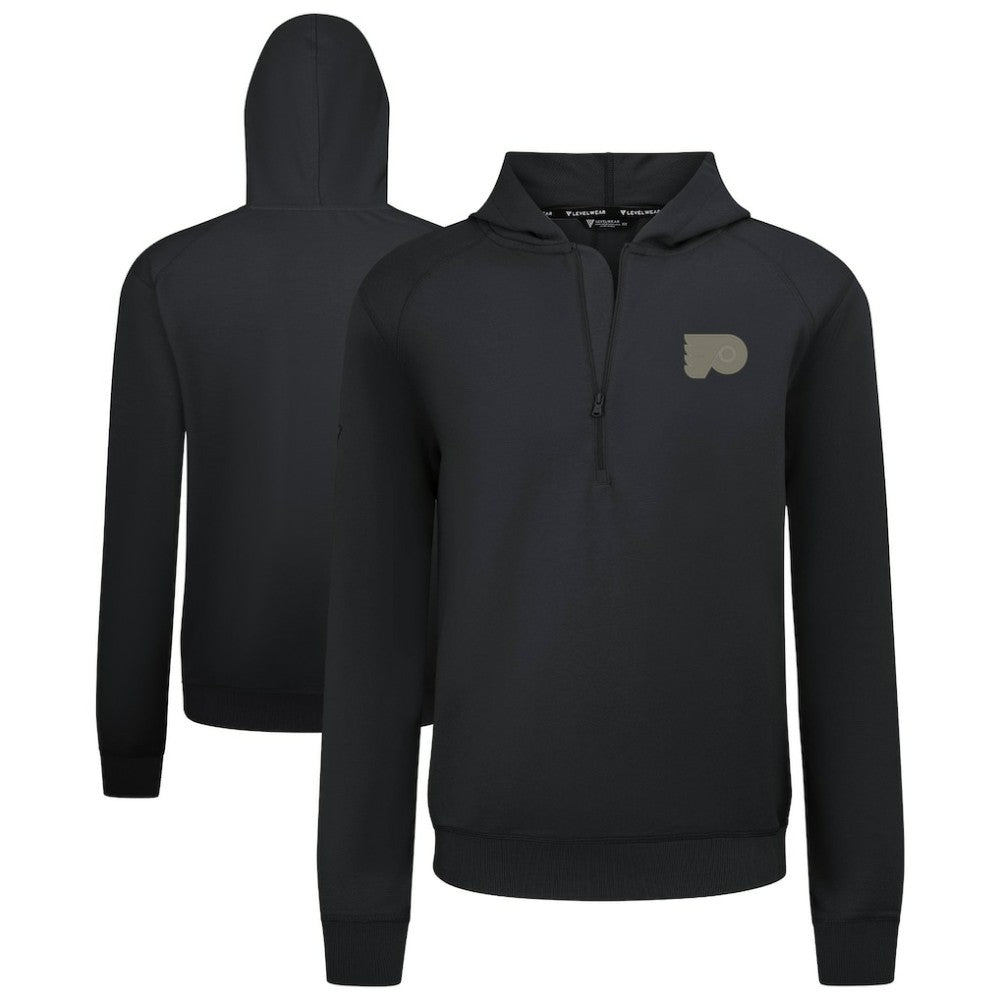 Philadelphia Flyers Levelwear Technic Quarter-Zip Pullover Hoodie - Black | NHL discount
