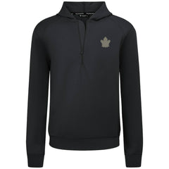 Toronto Maple Leafs Levelwear Technic Quarter-Zip Pullover Hoodie - Black | NHL near me