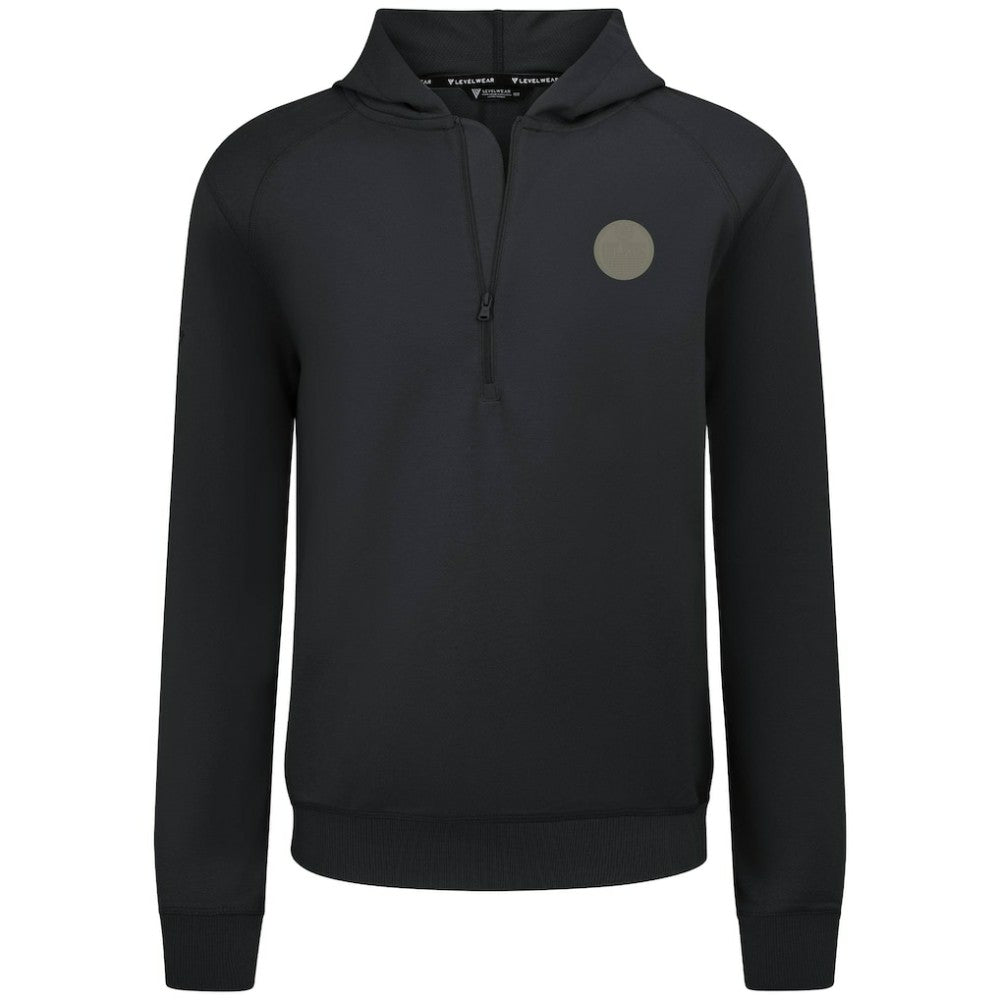 Edmonton Oilers Levelwear Technic Quarter-Zip Pullover Hoodie - Black | NHL online