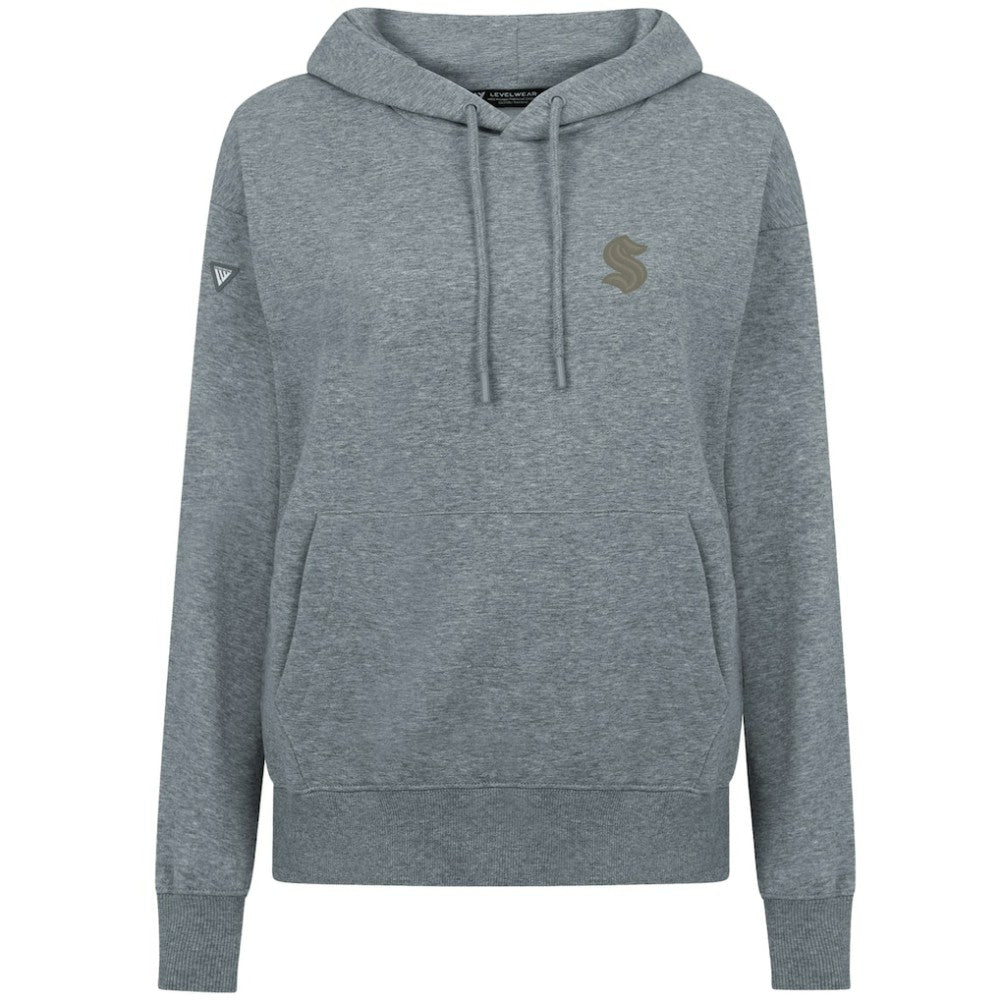 Seattle Kraken Levelwear Women's Adorn Copper Hoodie - Gray | NHL discount