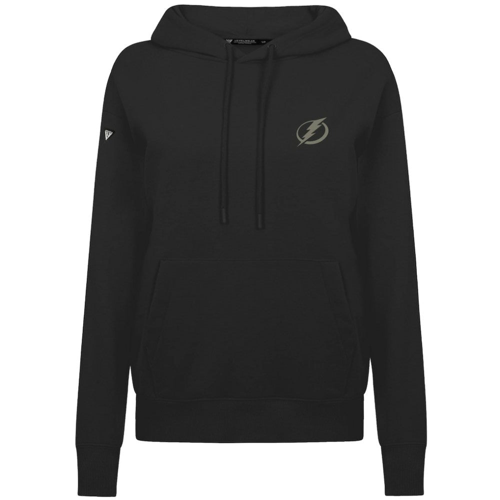 Tampa Bay Lightning Levelwear Women's Adorn Copper Hoodie - Black | NHL Clearance