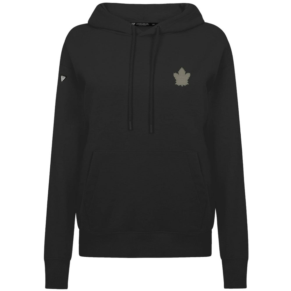 Toronto Maple Leafs Levelwear Women's Adorn Copper Hoodie - Black | NHL Clearance