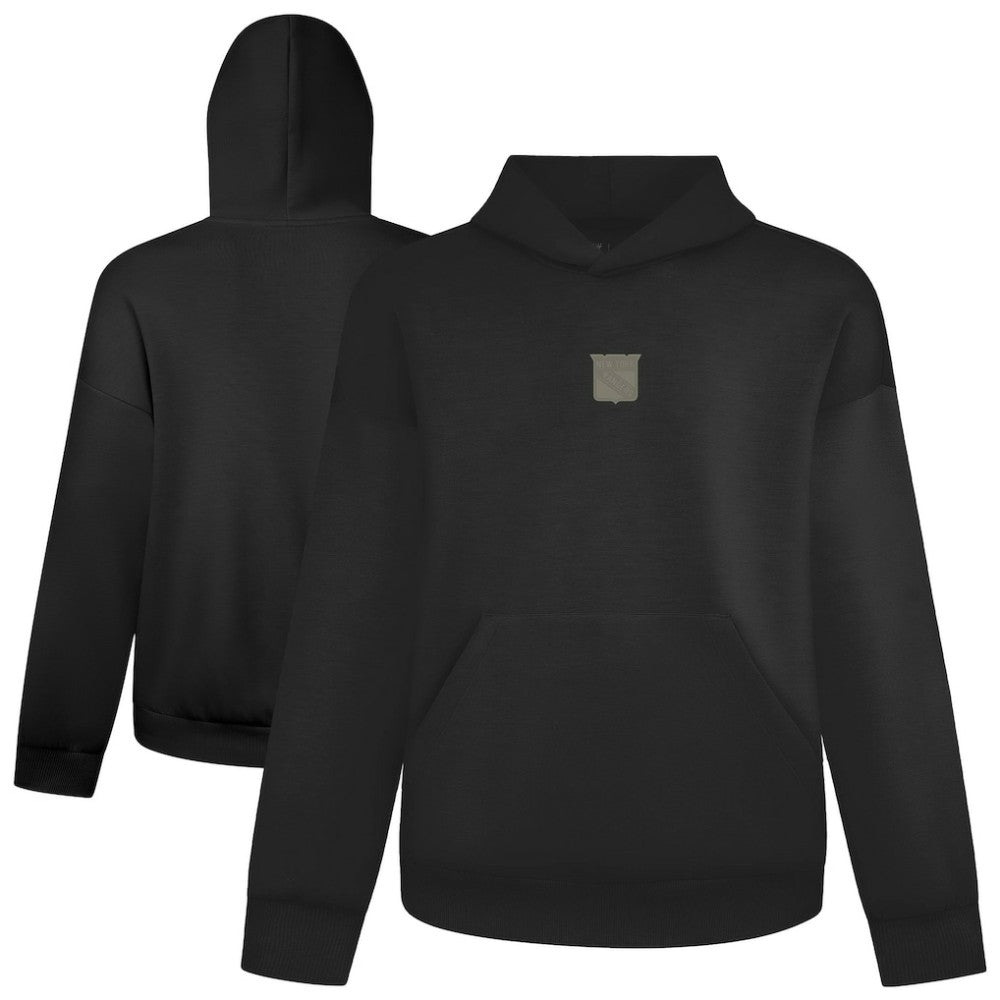 New York Rangers Levelwear Luxe Signature Copper Hoodie - Black | NHL near me